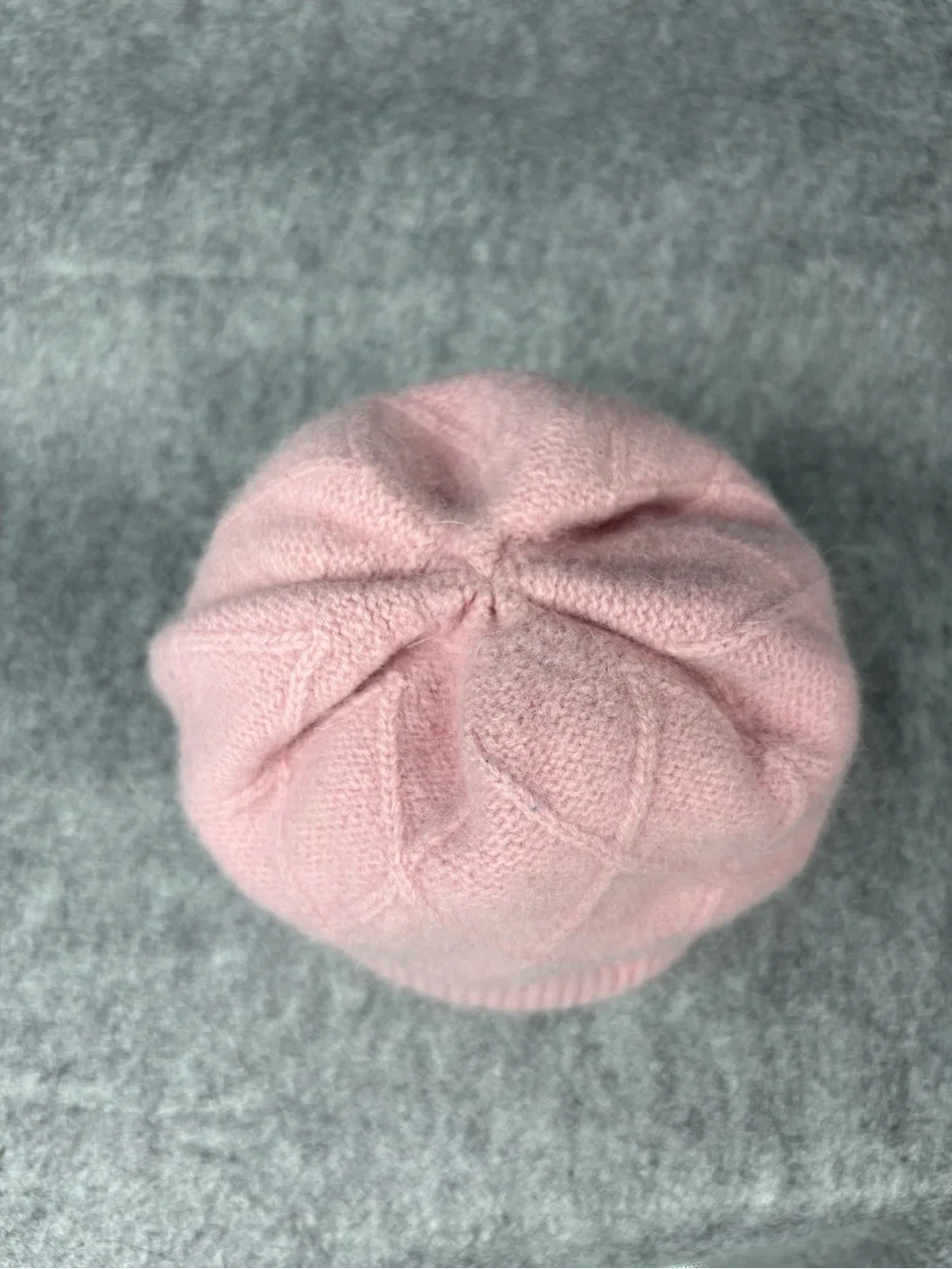 Lauren Ralph Lauren Youth Pink Wool Rabbit Hair Knit Beanie Hat